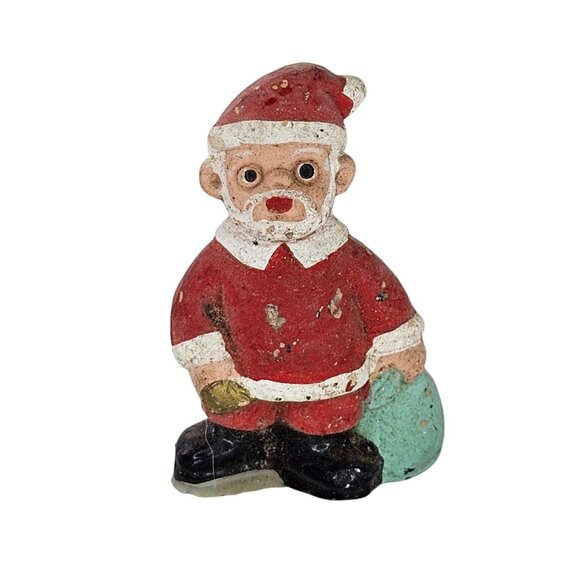 Other - Vintage Spanish Mud People Santa Claus Christmas Figurine Terracotta